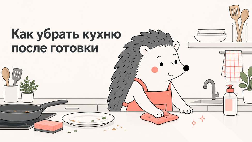Как убрать кухню после готовки