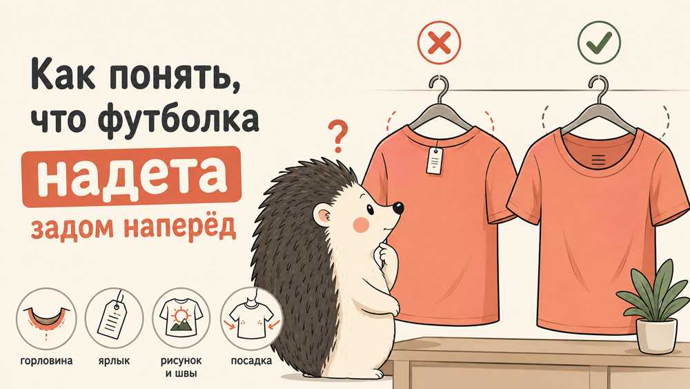 Как понять, что футболка надета задом наперёд