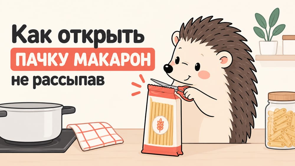Инструкция по открыванию пачки макарон