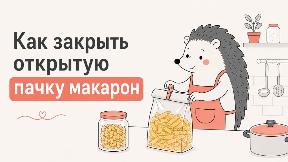 Как закрыть открытую пачку макарон