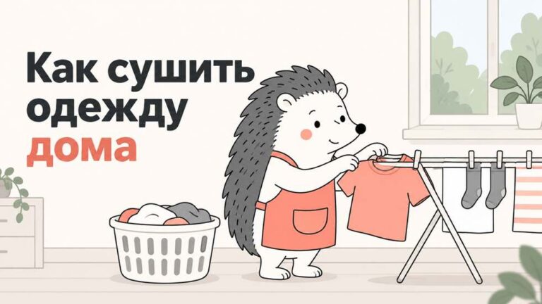 Как сушить одежду дома